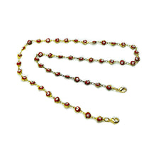 Load image into Gallery viewer, Evil Eye 🧿 Red, Blue, Turquoise - Classic Link Face Mask Chain Holder 25.5 Inch